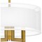 Quoizel Bodnar 3-Light Aged Brass Semi-Flush Mount QSF5576AB - alternate 4